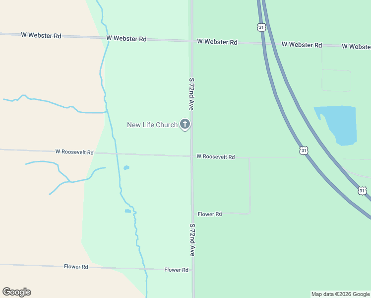 map of restaurants, bars, coffee shops, grocery stores, and more near 8875 South 72nd Avenue in Montague
