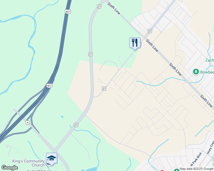 map of restaurants, bars, coffee shops, grocery stores, and more near 168 Burnhamthorpe Road West in Oakville