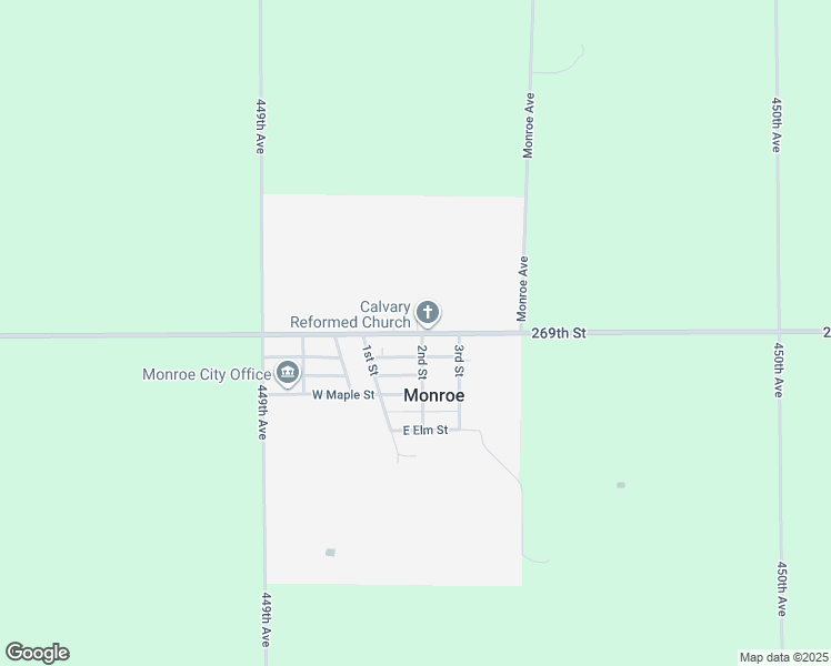 map of restaurants, bars, coffee shops, grocery stores, and more near 121-199 County Highway 10 in Monroe