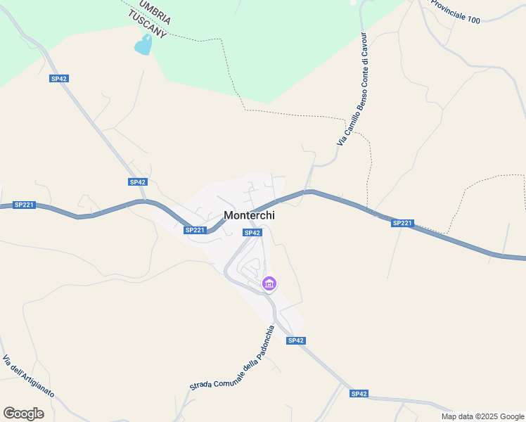 map of restaurants, bars, coffee shops, grocery stores, and more near 64 Piazzale San Rocco in Monterchi