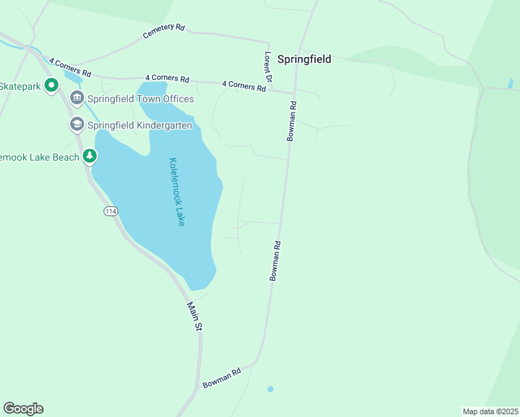map of restaurants, bars, coffee shops, grocery stores, and more near 32 Homan Road in Springfield