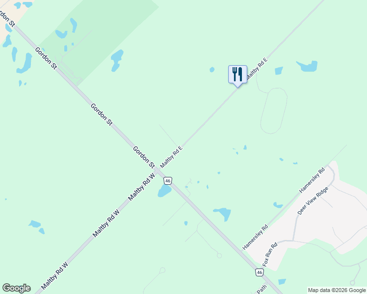 map of restaurants, bars, coffee shops, grocery stores, and more near 71 Maltby Road East in Guelph