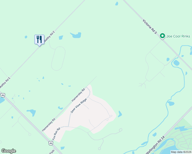 map of restaurants, bars, coffee shops, grocery stores, and more near 79 Hamersley Road in Guelph