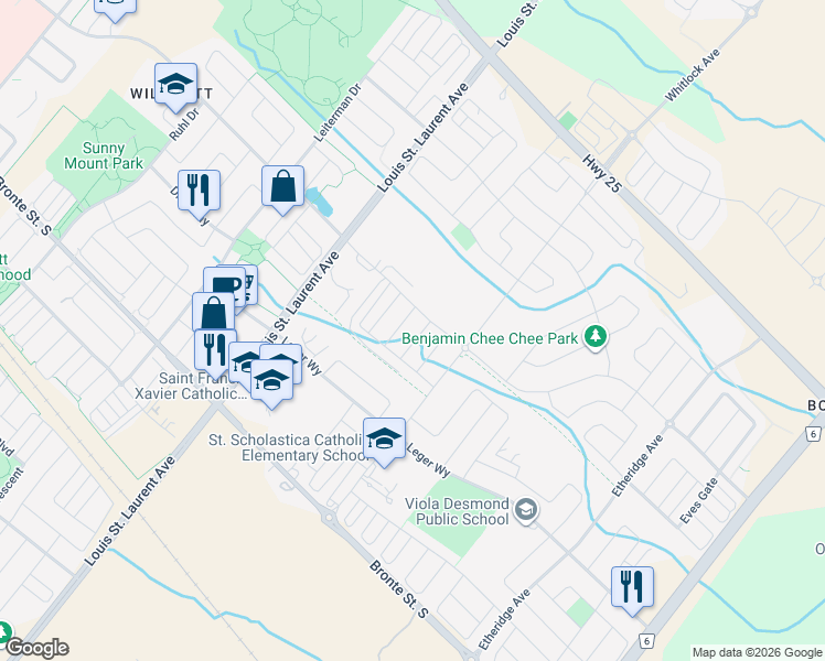 map of restaurants, bars, coffee shops, grocery stores, and more near 315 Beasley Terrace in Milton