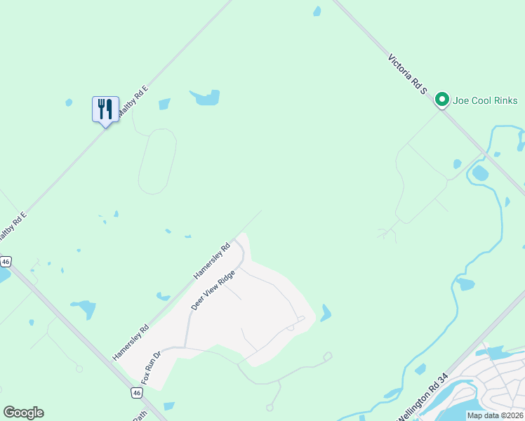 map of restaurants, bars, coffee shops, grocery stores, and more near 79 Hamersley Rd in Guelph