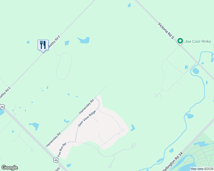 map of restaurants, bars, coffee shops, grocery stores, and more near 79 Hamersley Rd in Guelph