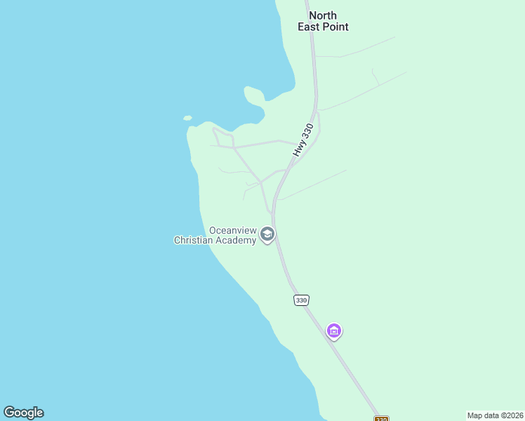 map of restaurants, bars, coffee shops, grocery stores, and more near 763 Nova Scotia 330 in North East Point