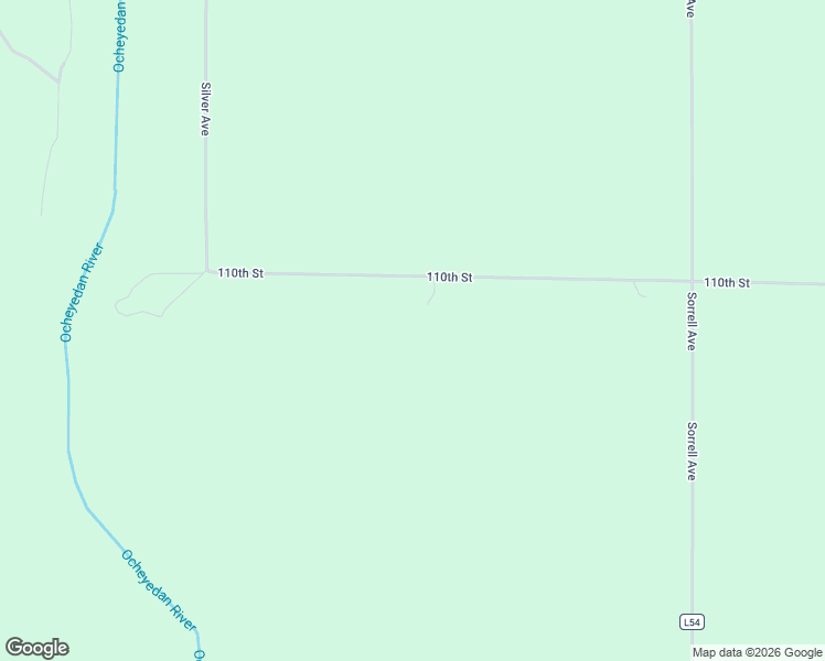 map of restaurants, bars, coffee shops, grocery stores, and more near 5945 110th Street in Ocheyedan