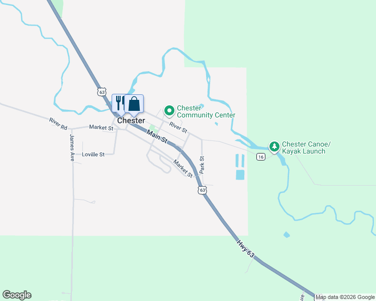 map of restaurants, bars, coffee shops, grocery stores, and more near 700-780 Park Street in Chester