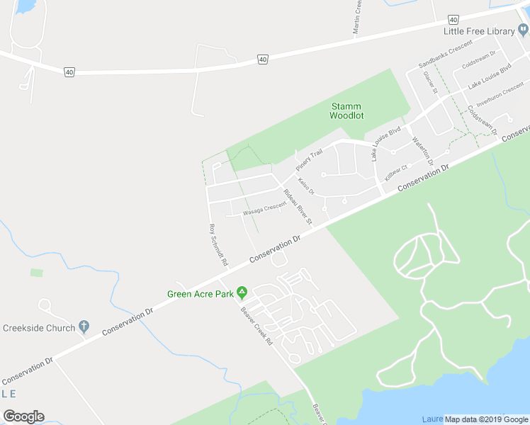 map of restaurants, bars, coffee shops, grocery stores, and more near 533 Wasaga Crescent in Waterloo
