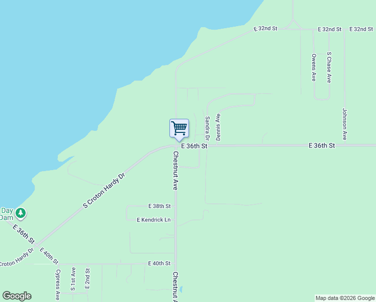 map of restaurants, bars, coffee shops, grocery stores, and more near 3532 Baldus in Newaygo