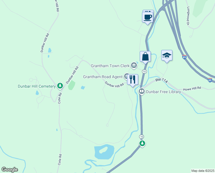 map of restaurants, bars, coffee shops, grocery stores, and more near 196 Sugar Wood Lane in Grantham