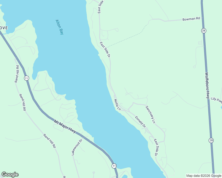 map of restaurants, bars, coffee shops, grocery stores, and more near 23 Georges Road in Alton