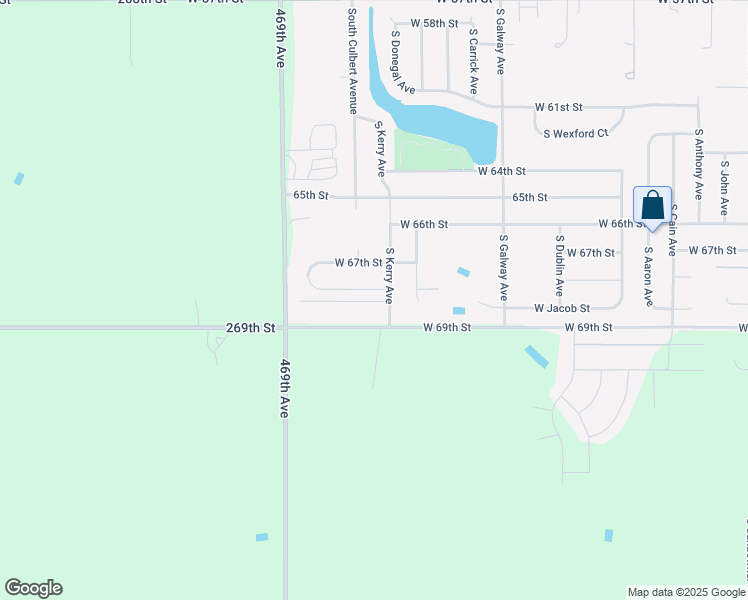 map of restaurants, bars, coffee shops, grocery stores, and more near 6017 South Kerry Avenue in Sioux Falls