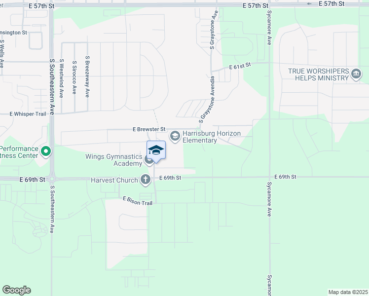 map of restaurants, bars, coffee shops, grocery stores, and more near 3900 East 69th Street in Harrisburg