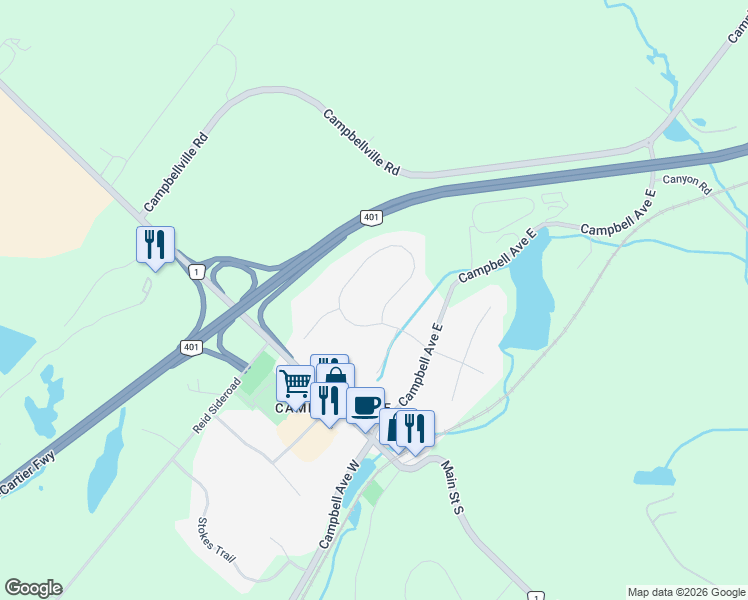 map of restaurants, bars, coffee shops, grocery stores, and more near 331 Wheelihan Way in Milton