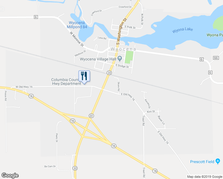map of restaurants, bars, coffee shops, grocery stores, and more near 161 East Old Highway 16 in Rio