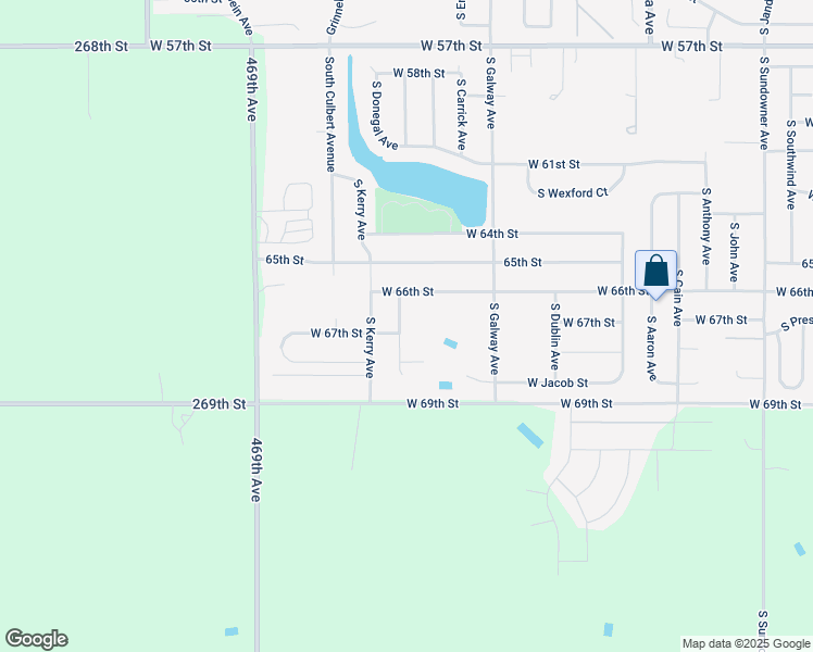 map of restaurants, bars, coffee shops, grocery stores, and more near 5912 South Hallow Avenue in Sioux Falls