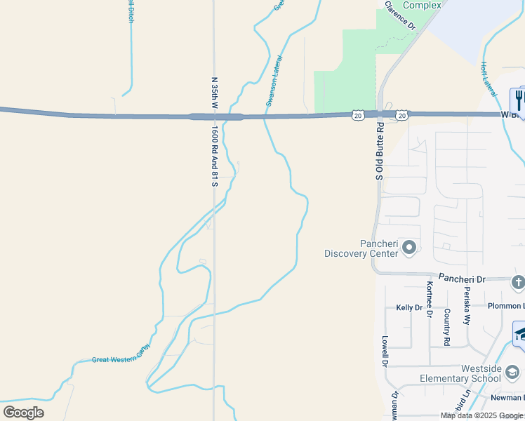 map of restaurants, bars, coffee shops, grocery stores, and more near 657 South 35th West in Idaho Falls