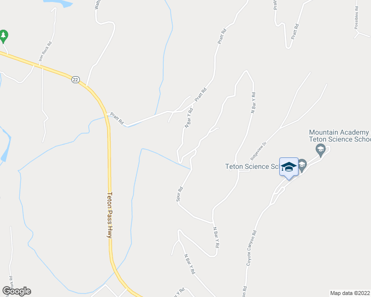 map of restaurants, bars, coffee shops, grocery stores, and more near 820 North Bar Y Road in Jackson