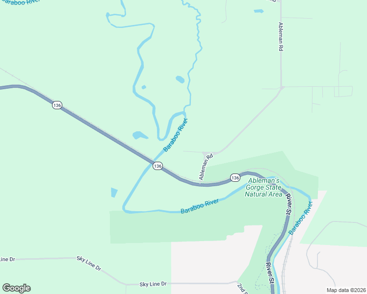 map of restaurants, bars, coffee shops, grocery stores, and more near S4225 Ableman Road in Rock Springs