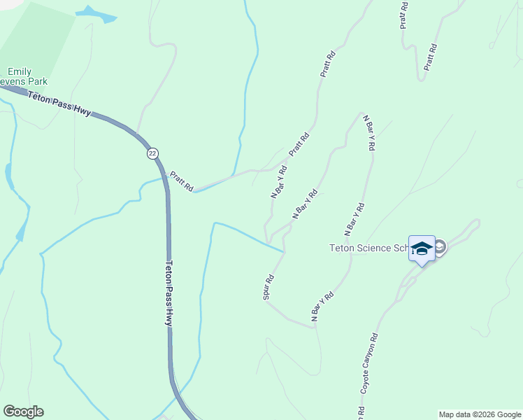 map of restaurants, bars, coffee shops, grocery stores, and more near 820 North Bar Y Road in Jackson