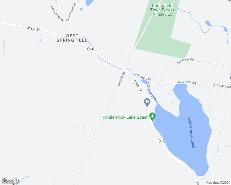 map of restaurants, bars, coffee shops, grocery stores, and more near 76 Nichols Road in Springfield