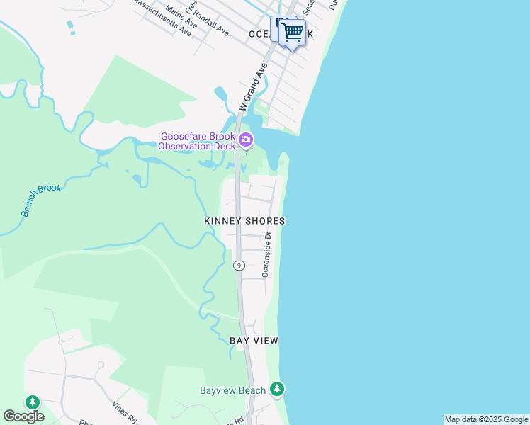 map of restaurants, bars, coffee shops, grocery stores, and more near 12 Shore Avenue in Saco