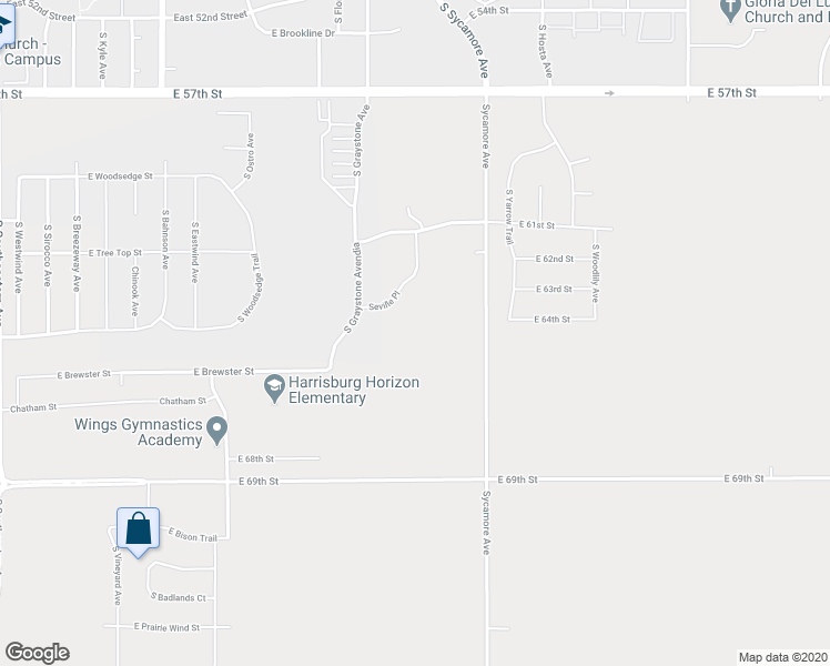 map of restaurants, bars, coffee shops, grocery stores, and more near 5401 South Sycamore Avenue in Harrisburg