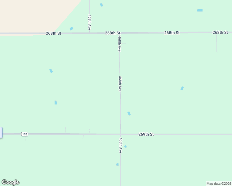 map of restaurants, bars, coffee shops, grocery stores, and more near 26869 468th Avenue in Sioux Falls