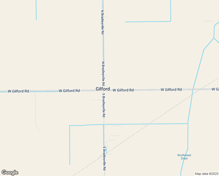 map of restaurants, bars, coffee shops, grocery stores, and more near 7970 West Gilford Road in Reese