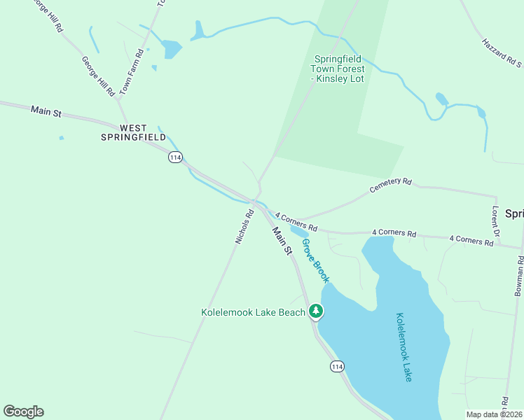 map of restaurants, bars, coffee shops, grocery stores, and more near 1332 Main Street in Springfield