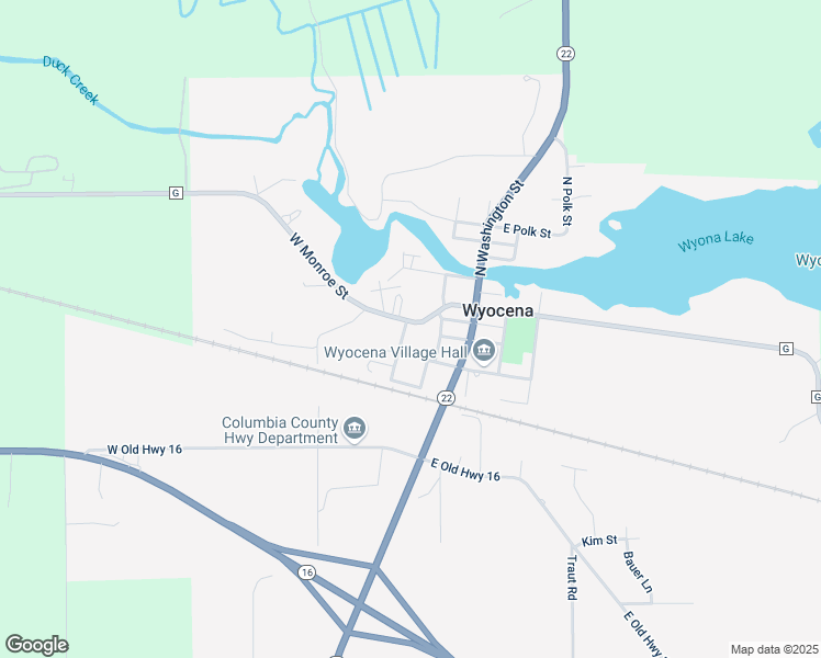 map of restaurants, bars, coffee shops, grocery stores, and more near 210 Grant Street in Pardeeville