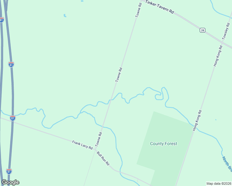 map of restaurants, bars, coffee shops, grocery stores, and more near 292 Towne Road in Pulaski