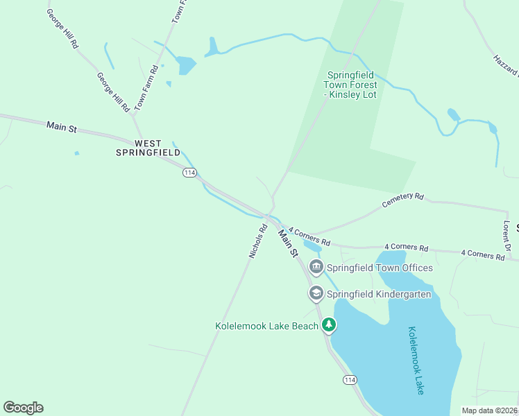 map of restaurants, bars, coffee shops, grocery stores, and more near 2890 Main Street in Springfield