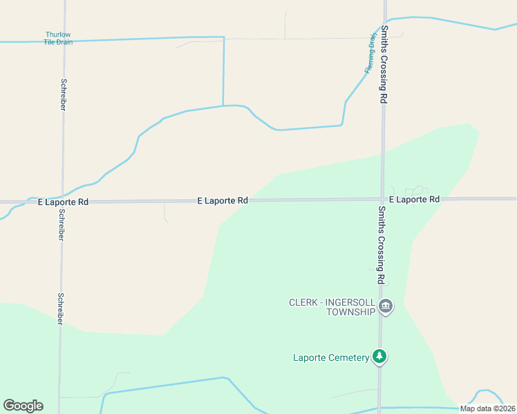 map of restaurants, bars, coffee shops, grocery stores, and more near 4310 East Laporte Road in Freeland