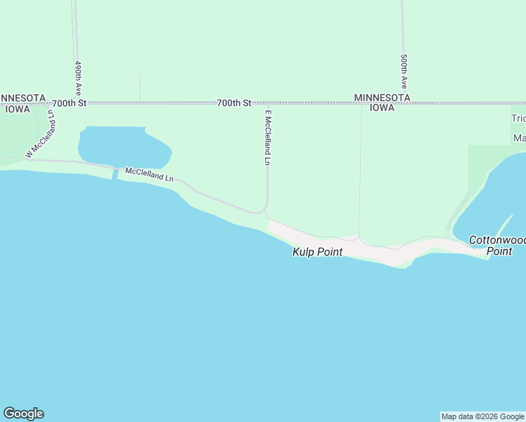 map of restaurants, bars, coffee shops, grocery stores, and more near 24985 McClelland Lane in Spirit Lake