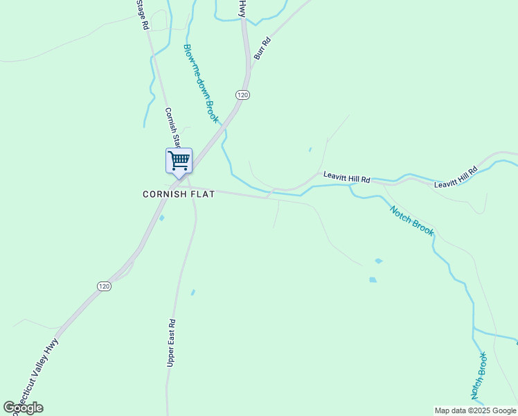 map of restaurants, bars, coffee shops, grocery stores, and more near 60 School Street in Cornish