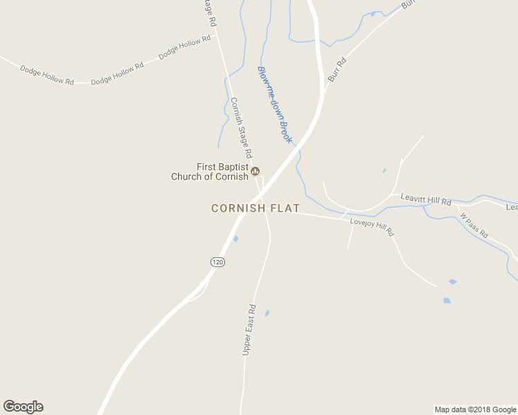map of restaurants, bars, coffee shops, grocery stores, and more near 60 School Street in Cornish