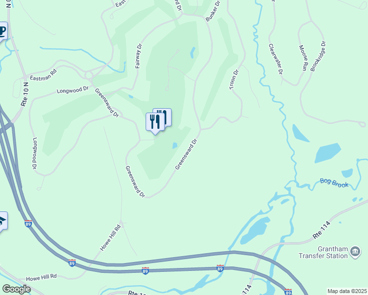 map of restaurants, bars, coffee shops, grocery stores, and more near 59 Greensward Drive in Grantham