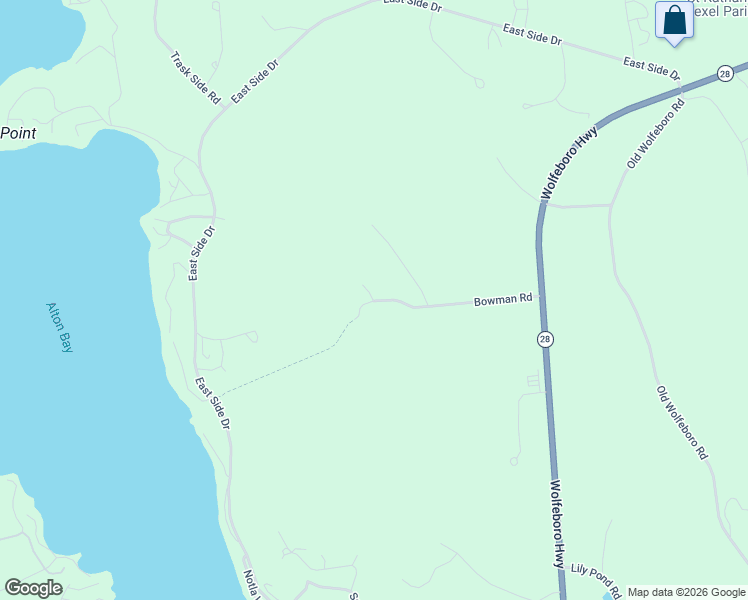 map of restaurants, bars, coffee shops, grocery stores, and more near 15 Manbow Road in Alton