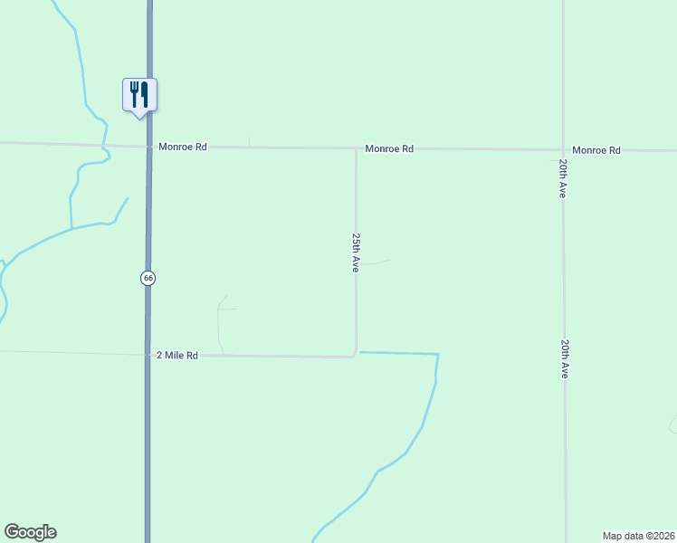 map of restaurants, bars, coffee shops, grocery stores, and more near 2255 25th Avenue in Blanchard
