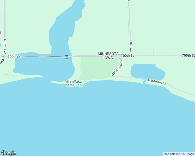 map of restaurants, bars, coffee shops, grocery stores, and more near 24560 McClelland Lane in Spirit Lake