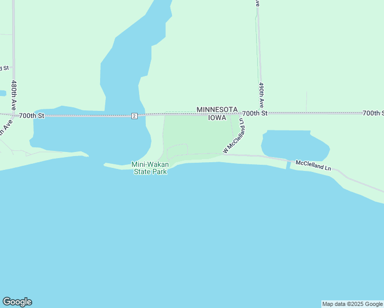 map of restaurants, bars, coffee shops, grocery stores, and more near 24560 McClelland Lane in Spirit Lake