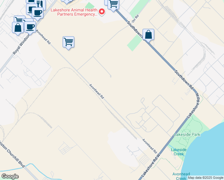 map of restaurants, bars, coffee shops, grocery stores, and more near 587 Avonhead Road in Mississauga
