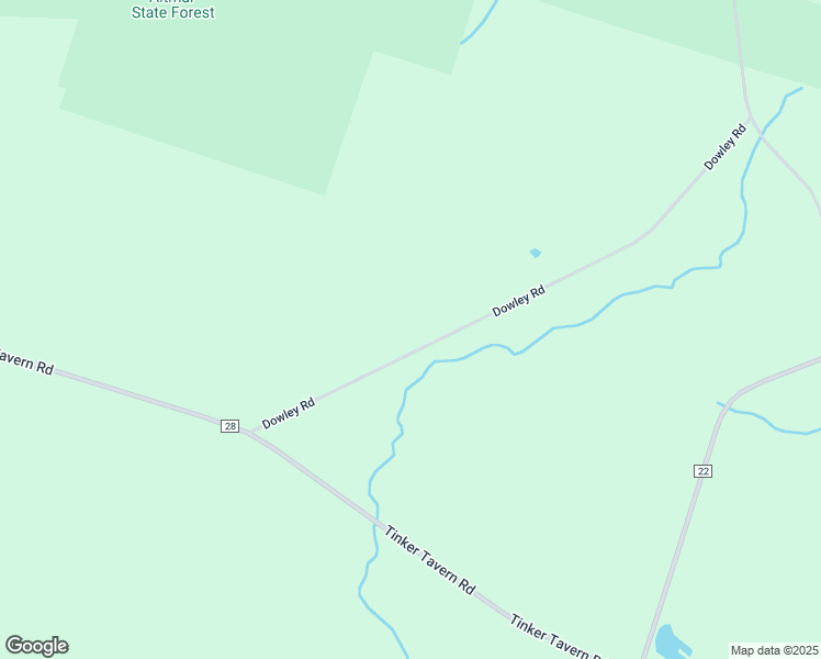 map of restaurants, bars, coffee shops, grocery stores, and more near 77 Dowley Road in Pulaski
