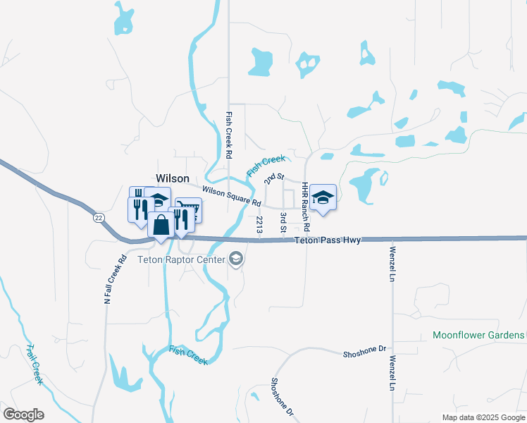 map of restaurants, bars, coffee shops, grocery stores, and more near 1390 2nd Street in Wilson