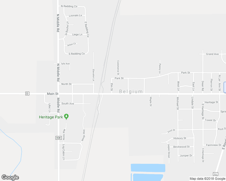 map of restaurants, bars, coffee shops, grocery stores, and more near 688 County Road D in Belgium