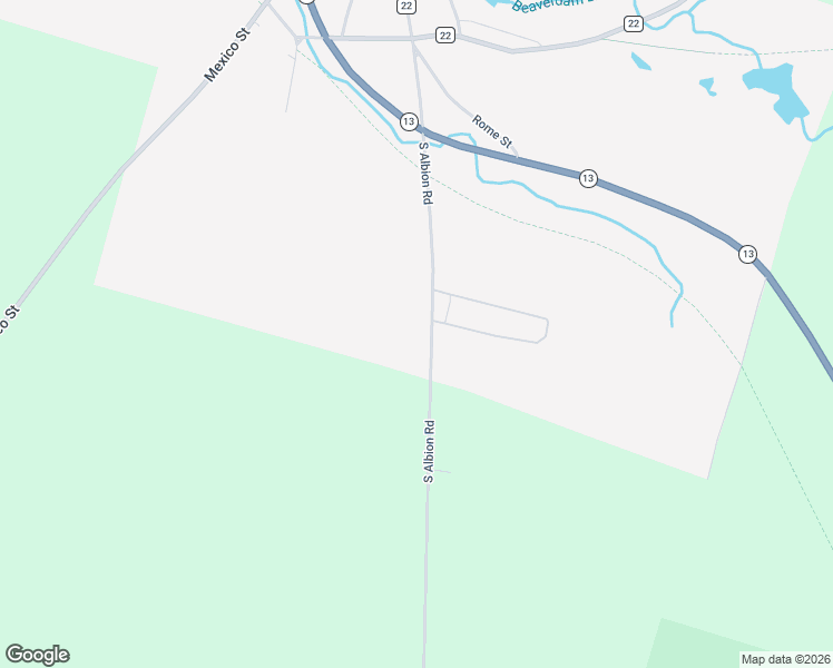 map of restaurants, bars, coffee shops, grocery stores, and more near 447 South Albion Road in Altmar