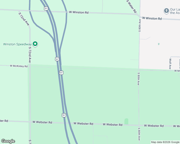 map of restaurants, bars, coffee shops, grocery stores, and more near 3627 West McKinley Road in Montague
